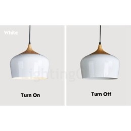1 Lichts Moderne Hedendaagse Hanglamp Hanglamp met Wit Rood Blauwe Kap