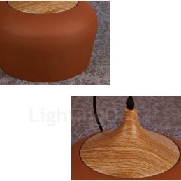 1 Lichts Moderne Hedendaagse Hanglamp Hanglamp met Wit Rood Blauwe Kap