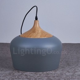 1 Lichts Moderne Hedendaagse Hanglamp Hanglamp met Wit Rood Blauwe Kap