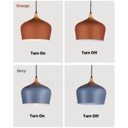 1 Lichts Moderne Hedendaagse Hanglamp Hanglamp met Wit Rood Blauwe Kap