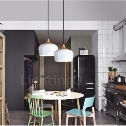 1 Lichts Moderne Hedendaagse Hanglamp Hanglamp met Wit Rood Blauwe Kap