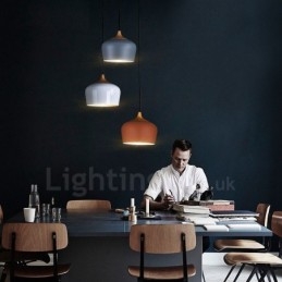 1 Lichts Moderne Hedendaagse Hanglamp Hanglamp met Wit Rood Blauwe Kap