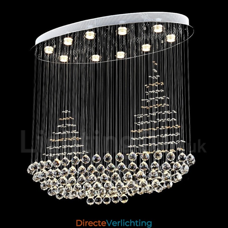10 lampen moderne K9 kristal plafond hanglamp binnen kroonluchter verlichting lampen armaturen