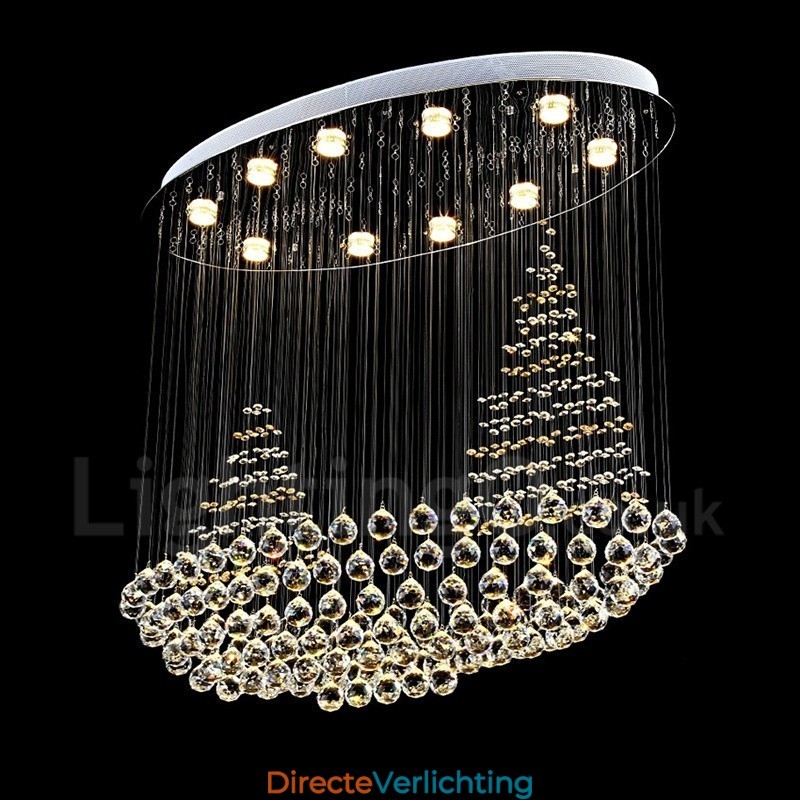 10 lampen moderne K9 kristal plafond hanglamp binnen kroonluchter verlichting lampen armaturen