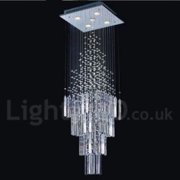 5 lampen moderne K9 kristal plafond hanglamp binnen kroonluchter verlichting lampen armaturen