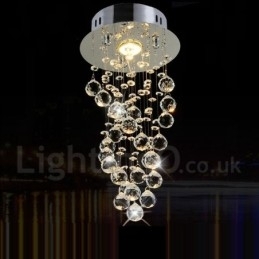 1 Licht Moderne K9 Kristal Plafond Hanglamp Binnen Kroonluchter Verlichting Lampen Armaturen