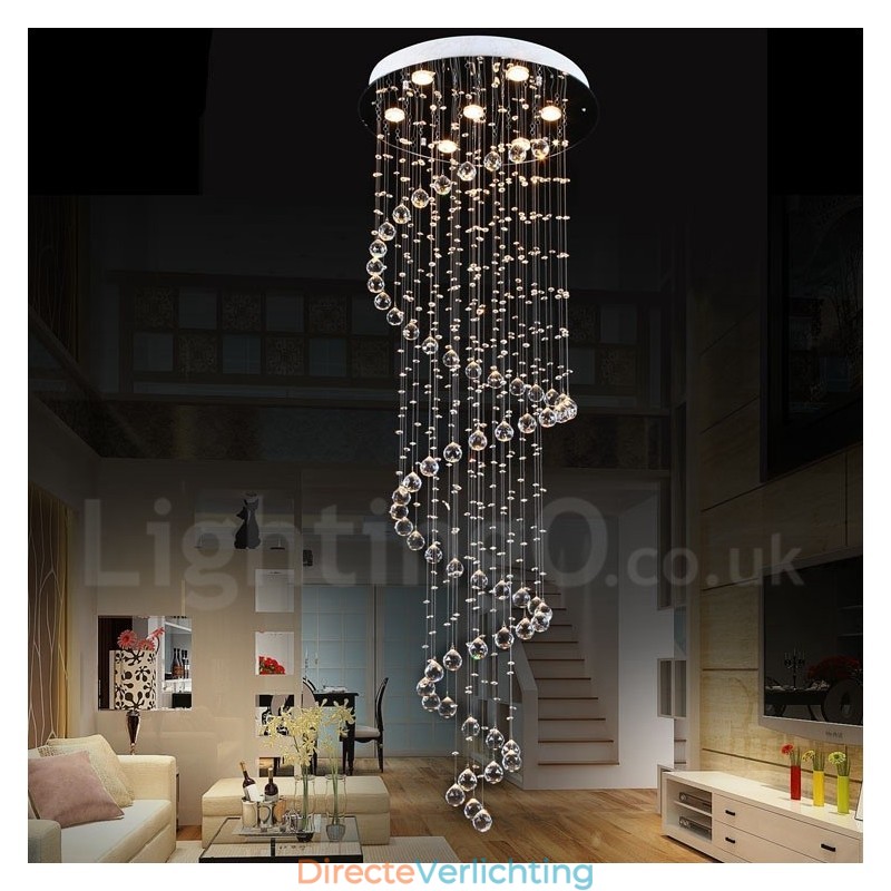 7 lampen moderne K9 kristal plafond hanglamp binnen kroonluchter verlichting lampen armaturen