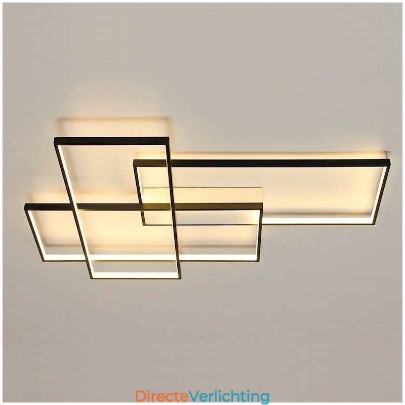 Moderne eigentijdse aluminium schilderij plafondlamp inbouw wandlamp met afstandsbediening dimmer voor woonkamer slaapkamer