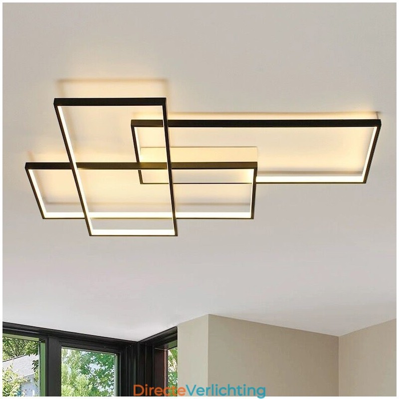 Moderne eigentijdse aluminium schilderij plafondlamp inbouw wandlamp met afstandsbediening dimmer voor woonkamer slaapkamer
