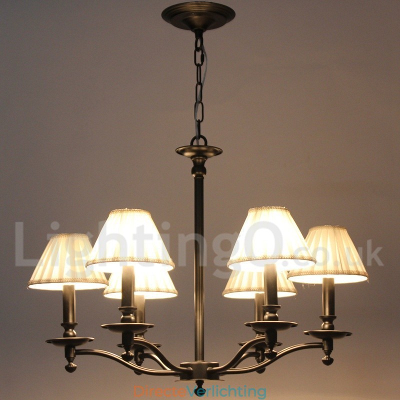 6-lichts retro rustieke kaars-stijl kroonluchter