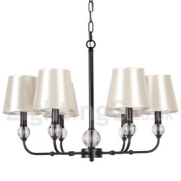 6-lichts rustieke retro eigentijdse kaars-stijl kroonluchter