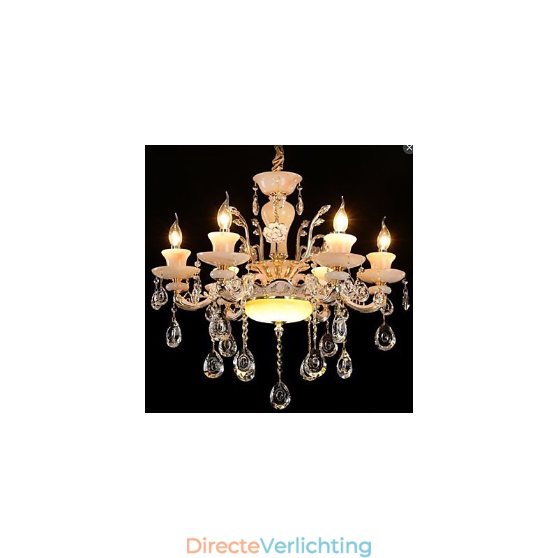 Hanger in Europese stijl, imitatie jade kristal hanger van zinklegering