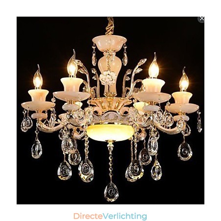 Hanger in Europese stijl, imitatie jade kristal hanger van zinklegering Hanger in Europese stijl, imitatie jade kristal hanger van zinklegering