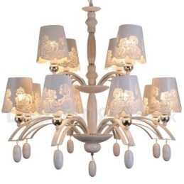 12 Licht Rustieke Retro Zwarte 2-laags Grote Kroonluchter Kaars Stijl Kroonluchter
