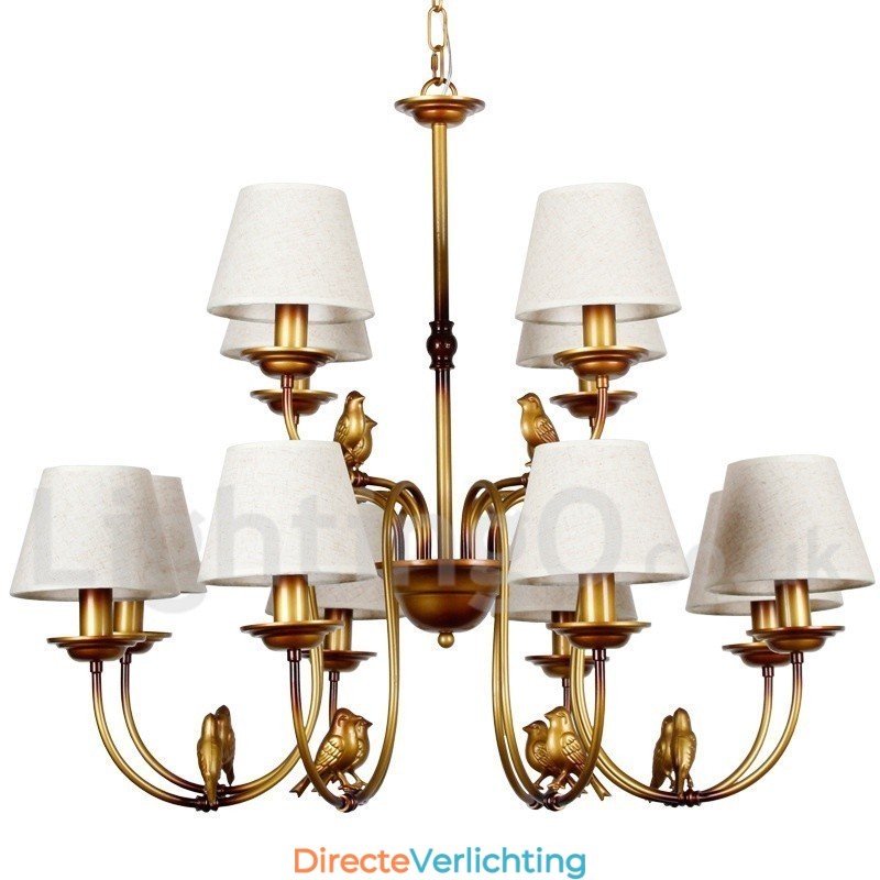 12 Lichts Moderne Hedendaagse Rustieke Retro Kaars Stijl Kroonluchter