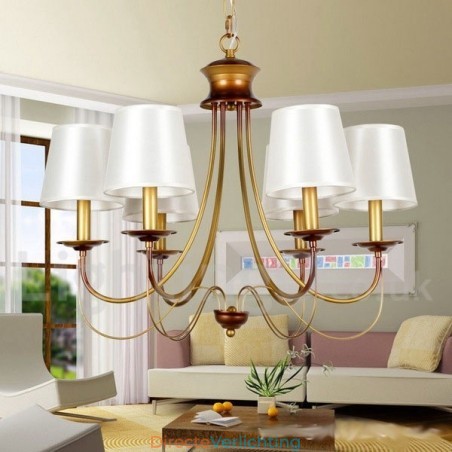 6-lichts rustieke mediterrane stijl moderne eigentijdse kaars stijl kroonluchter 6-lichts rustieke mediterrane stijl moderne eigentijdse kaars stijl kroonluchter