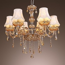 Europese stijl luxe 6-lichts kroonluchter met K9-kristal