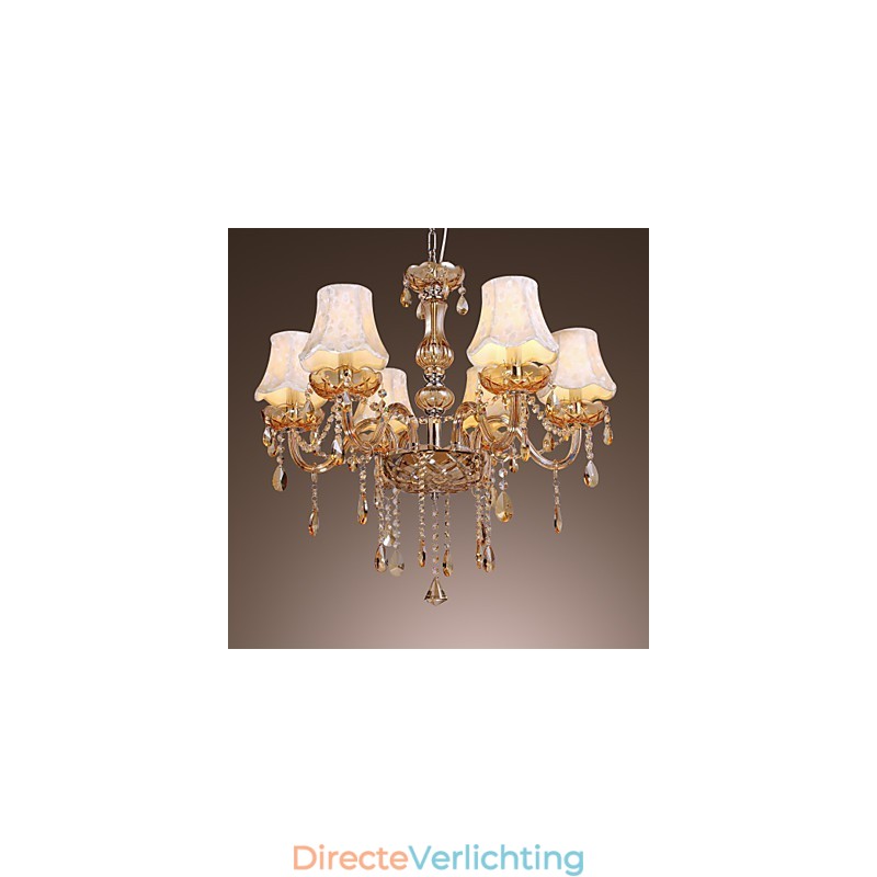 Europese stijl luxe 6-lichts kroonluchter met K9-kristal