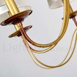 6-lichts rustieke mediterrane stijl moderne eigentijdse kaars stijl kroonluchter