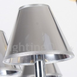10 Lichts Moderne Hedendaagse Chrome Kaars Stijl Kroonluchter