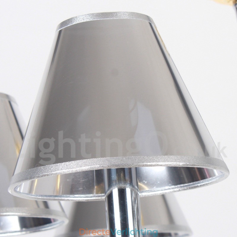 10 Lichts Moderne Hedendaagse Chrome Kaars Stijl Kroonluchter