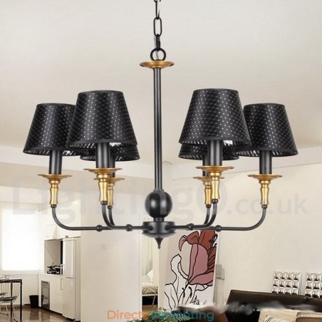 6-lichts retro rustieke kaars-stijl kroonluchter 6-lichts retro rustieke kaars-stijl kroonluchter