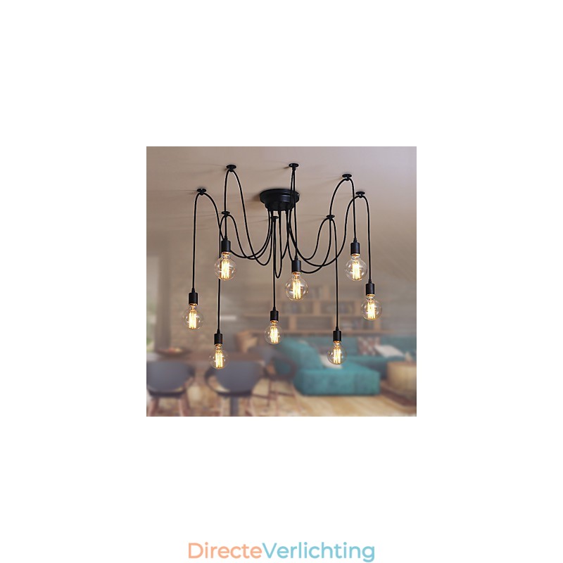 8 lampen kroonluchter hanglamp traditioneel klassiek retro metaal