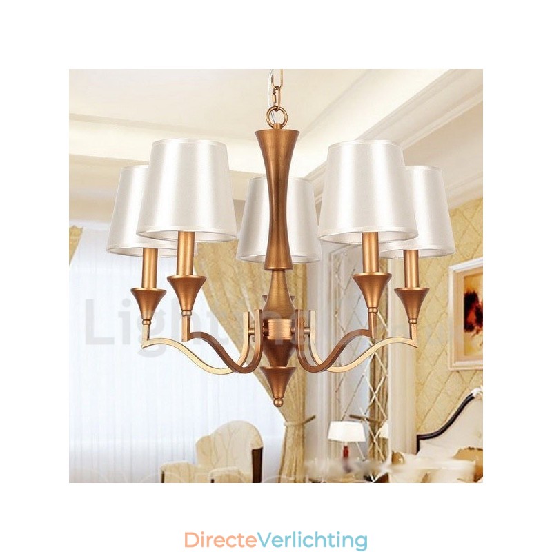 5-lichts rustieke mediterrane stijl kaars-stijl kroonluchter
