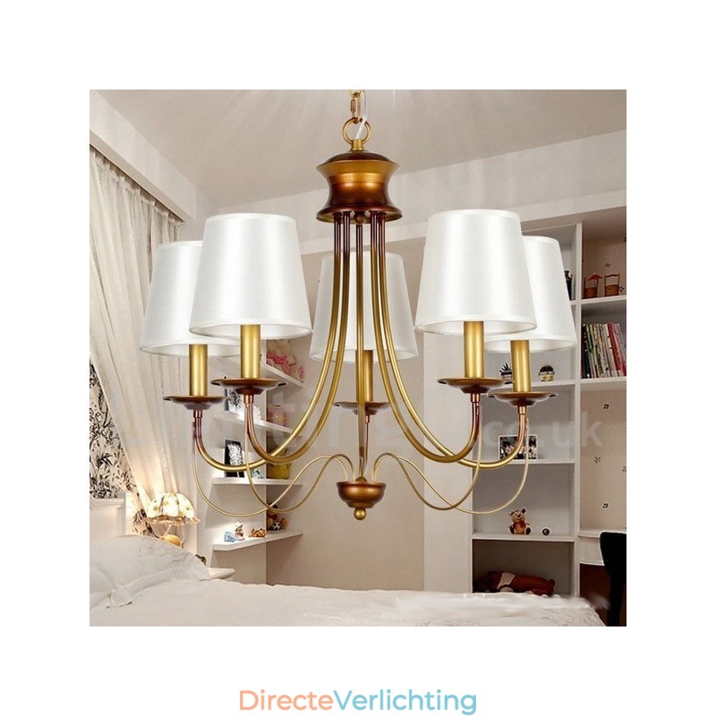 5-lichts rustieke mediterrane stijl moderne eigentijdse kaars-stijl kroonluchter