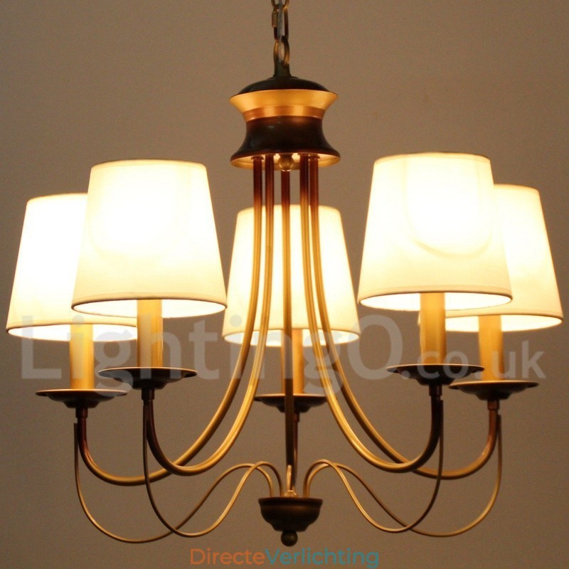 5-lichts rustieke mediterrane stijl moderne eigentijdse kaars-stijl kroonluchter