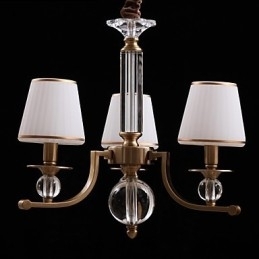 Moderne eigentijdse kristallen bronzen metalen kroonluchter