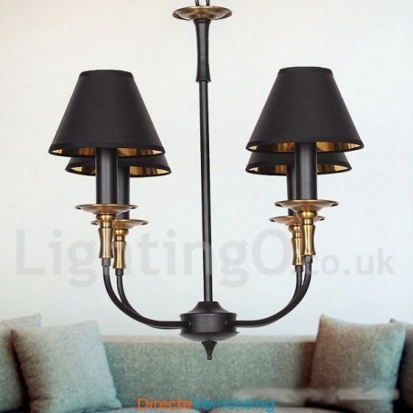 4-lichts retro eigentijdse kaars-stijl kroonluchter 4-lichts retro eigentijdse kaars-stijl kroonluchter