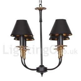 4-lichts retro eigentijdse kaars-stijl kroonluchter