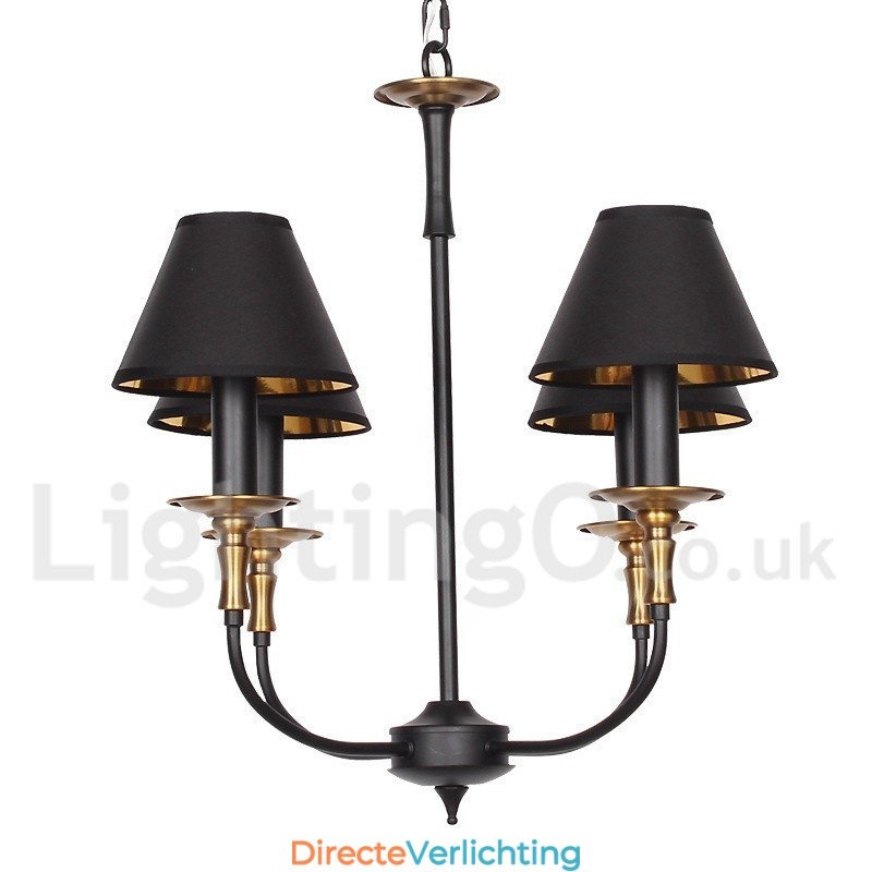 4-lichts retro eigentijdse kaars-stijl kroonluchter