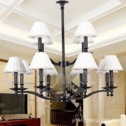 12 Licht Retro Rustieke Grote 2-laags Kaars Stijl Kroonluchter