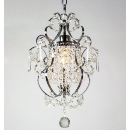 IJzeren schilderij kroonluchter met heldere kristallen moderne verlichtingslamp