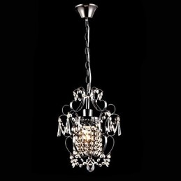 IJzeren schilderij kroonluchter met heldere kristallen moderne verlichtingslamp