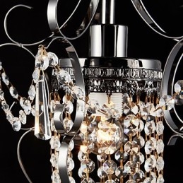 IJzeren schilderij kroonluchter met heldere kristallen moderne verlichtingslamp