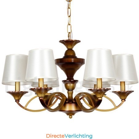 6-lichts retro mediterrane stijl rustieke kaars-stijl kroonluchter 6-lichts retro mediterrane stijl rustieke kaars-stijl kroonluchter