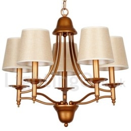 5-lichts rustieke retro mediterrane stijl kaars-stijl kroonluchter
