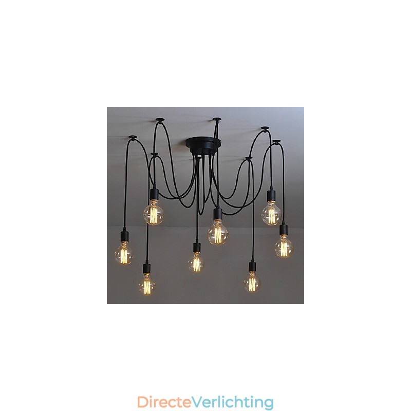8 lampen kroonluchter hanglamp traditioneel klassiek retro metaal