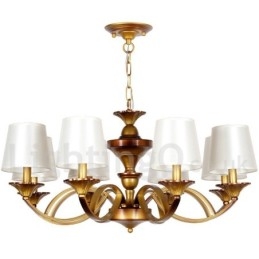 8-lichts retro mediterrane stijl rustieke kaars-stijl kroonluchter