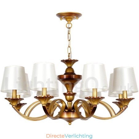 8-lichts retro mediterrane stijl rustieke kaars-stijl kroonluchter 8-lichts retro mediterrane stijl rustieke kaars-stijl kroonluchter