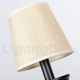 3-lichts rustieke retro eigentijdse kaars-stijl kroonluchter