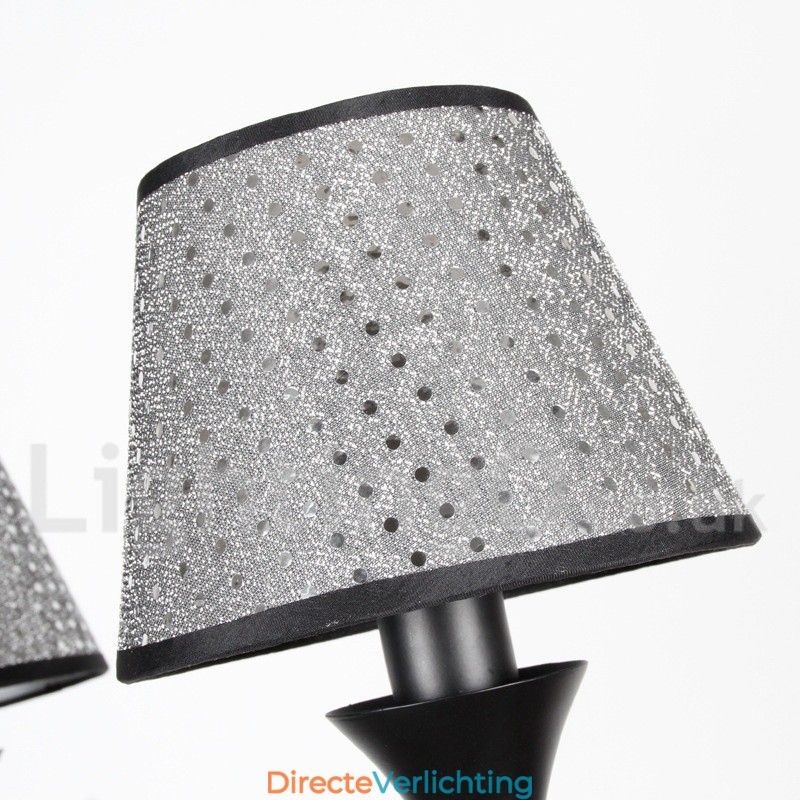 12 Licht Rustieke Moderne Hedendaagse Retro Zwarte Kaars Stijl Kroonluchter