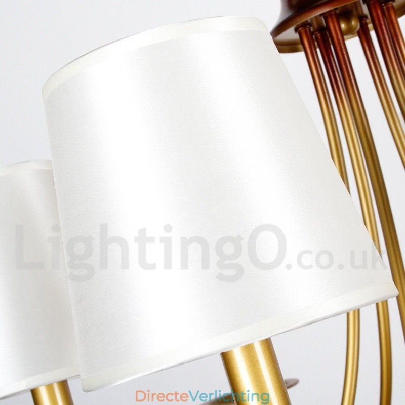 8 Lichts Rustieke Mediterrane Stijl Moderne Hedendaagse Kaars Stijl Kroonluchter