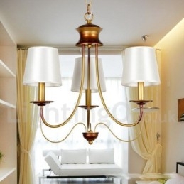3-lichts rustieke mediterrane stijl moderne eigentijdse kaars-stijl kroonluchter