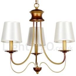 3-lichts rustieke mediterrane stijl moderne eigentijdse kaars-stijl kroonluchter