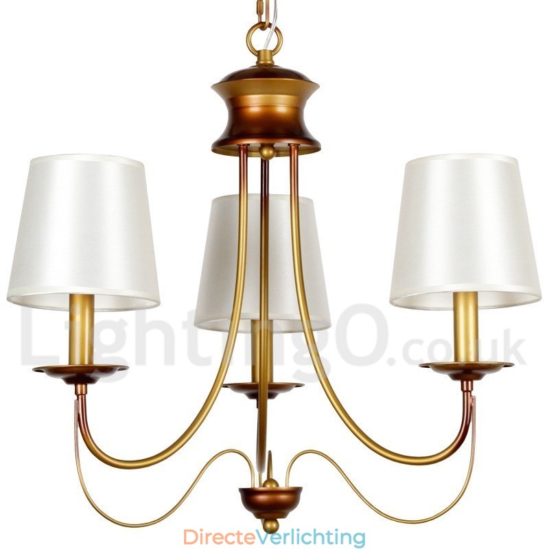 3-lichts rustieke mediterrane stijl moderne eigentijdse kaars-stijl kroonluchter