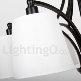 3-lichts rustieke retro eigentijdse kaars-stijl kroonluchter